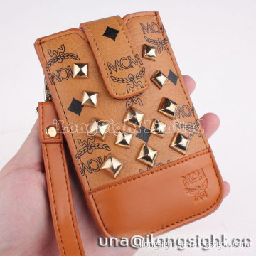 MCM rivet PU leather Mobile phone cases for iphone samsung